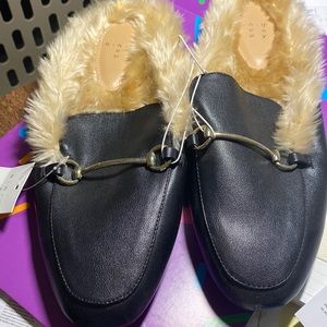 A New Day faux fur mules